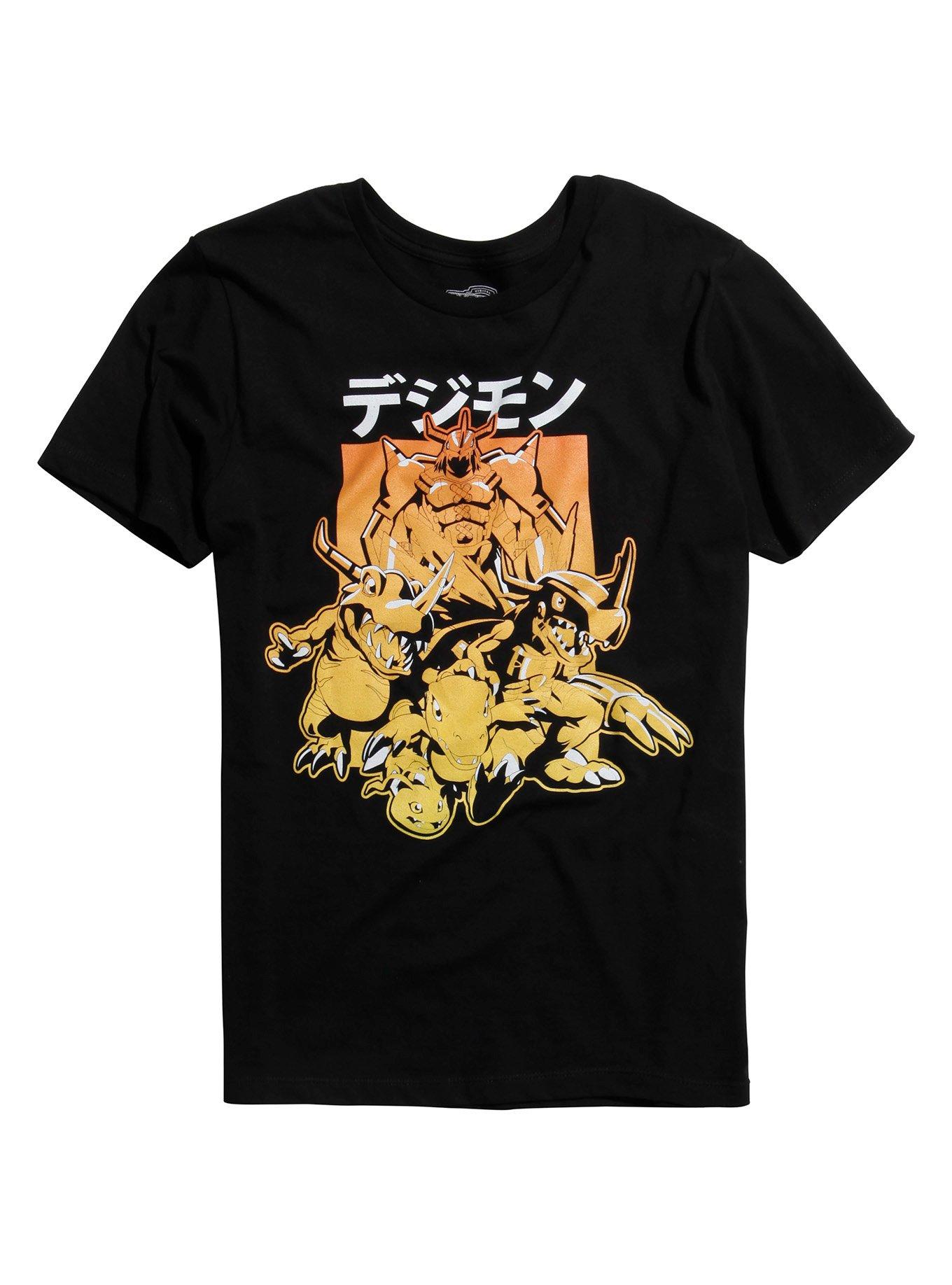 Digimon Agumon Digivolution Kana T-Shirt, BLACK, hi-res