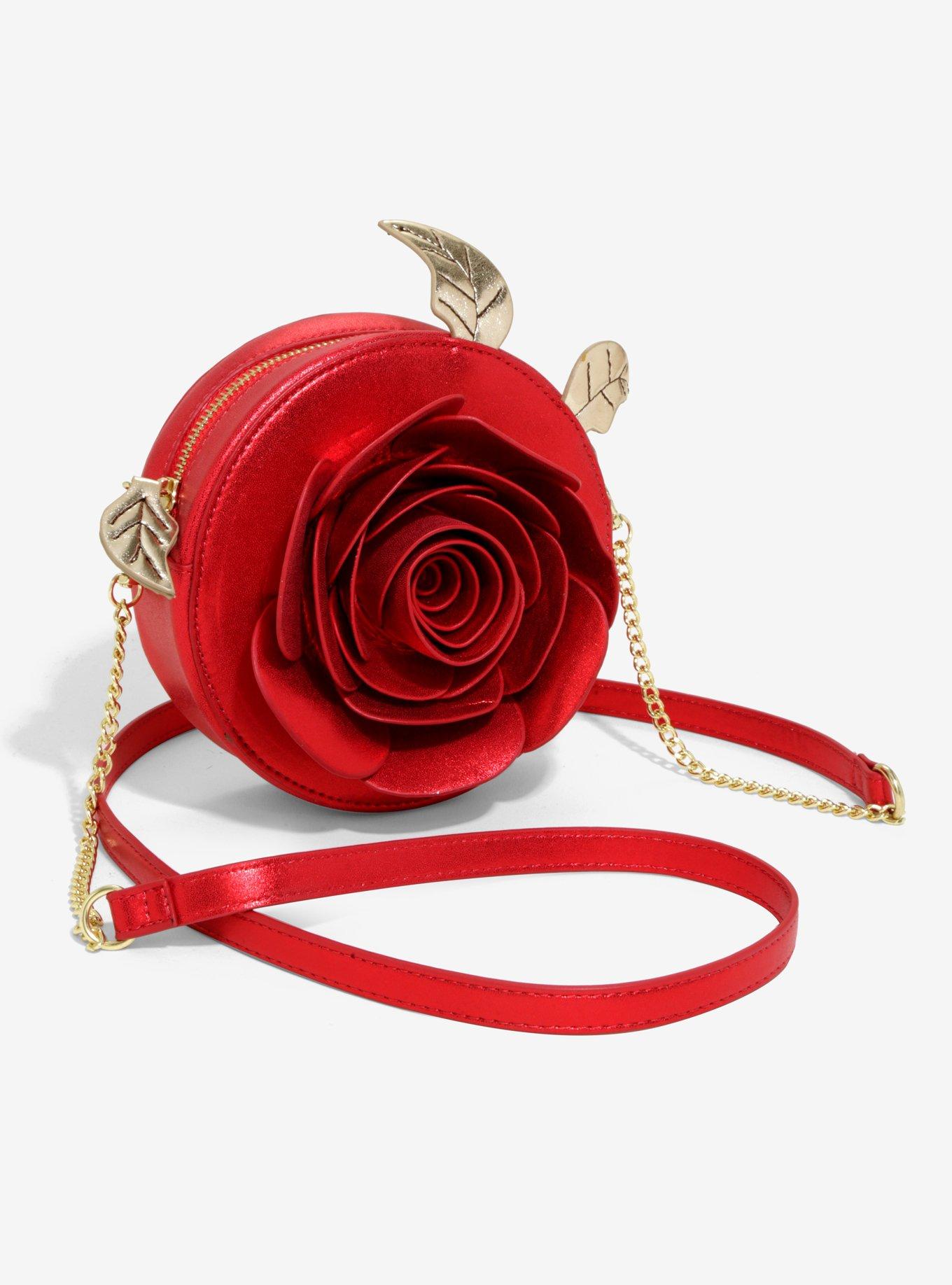 Danielle Nicole Disney Beauty And The Beast Enchanted Rose Crossbody Bag Her Universe