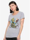 Marvel Guardians Of The Galaxy Vol. 2 Baby Groot Mix Tape Girls T-Shirt, GREY, hi-res