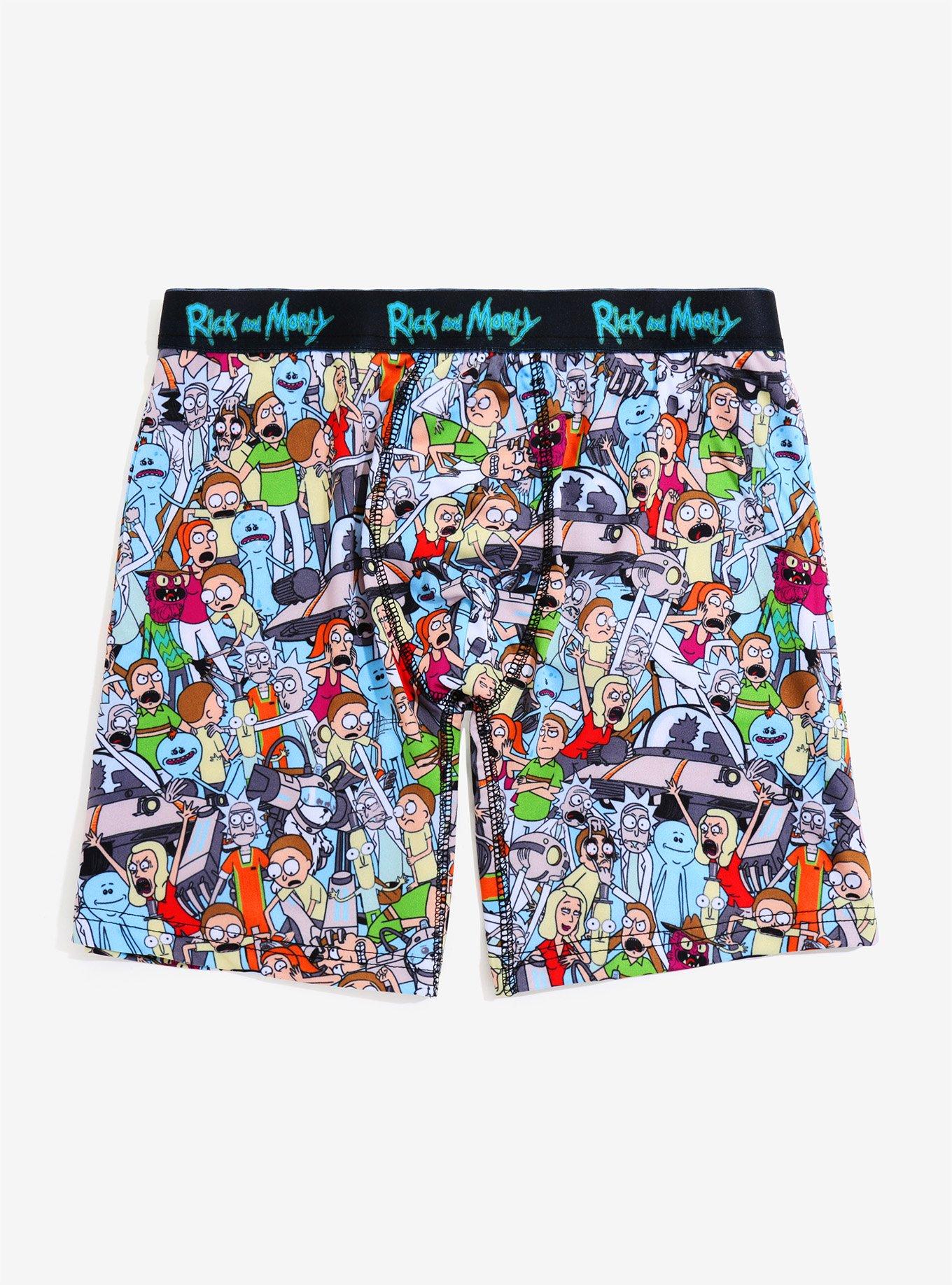 Rick And Morty Allover Print Boxer Briefs, MULTI, hi-res