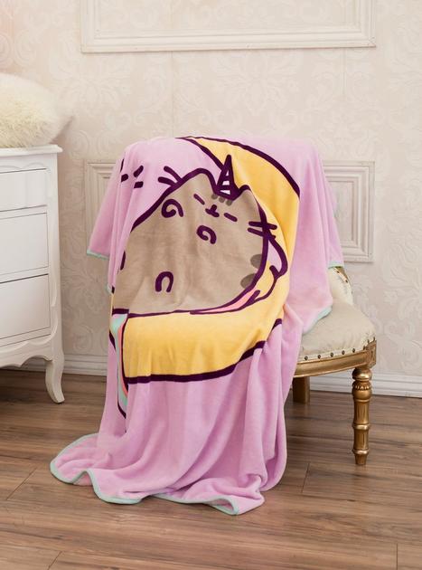 Pusheen Pusheenicorn Throw Blanket Hot Topic
