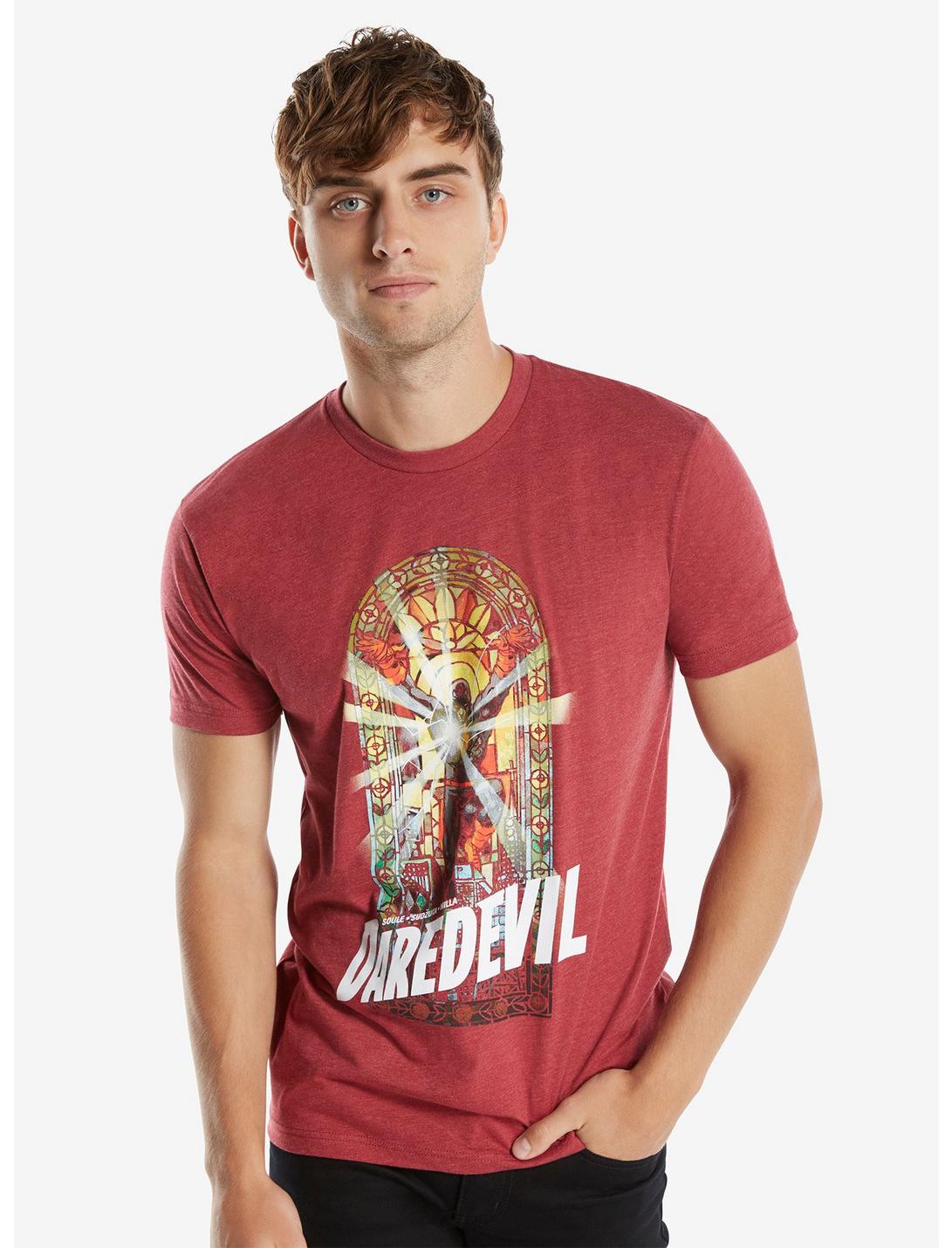 Marvel Daredevil Stained Glass T-Shirt, CRIMSON, hi-res