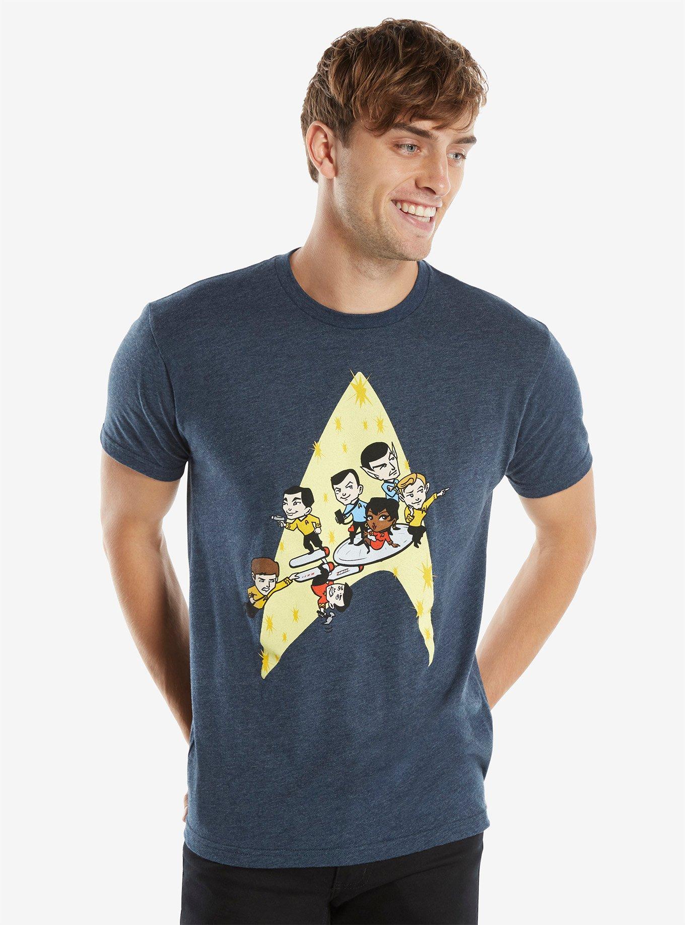 Star Trek Chibi Logo T-Shirt, NAVY, hi-res