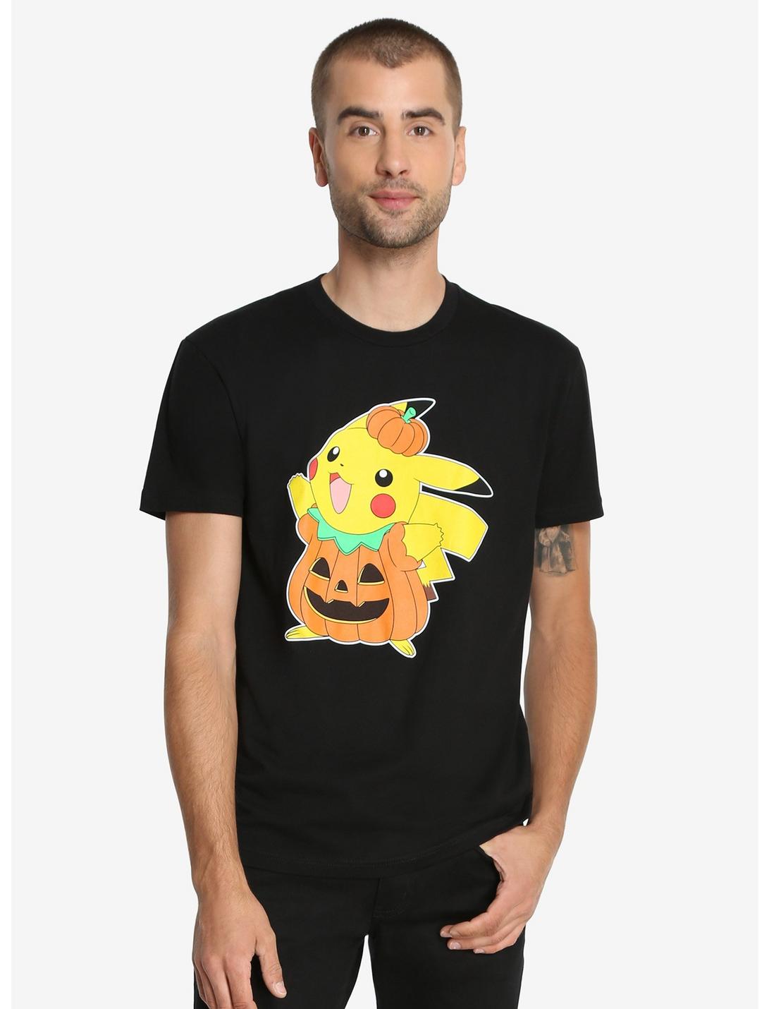 Pokémon Pikachu Pumpkin T-Shirt, BLACK, hi-res