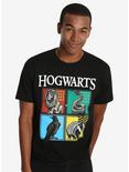 Harry Potter Hogwarts House Animals T-Shirt, BLACK, hi-res