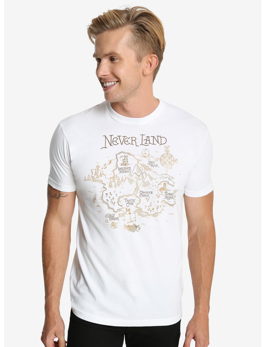Disney Peter Pan Never Land Map T-Shirt, WHITE, hi-res