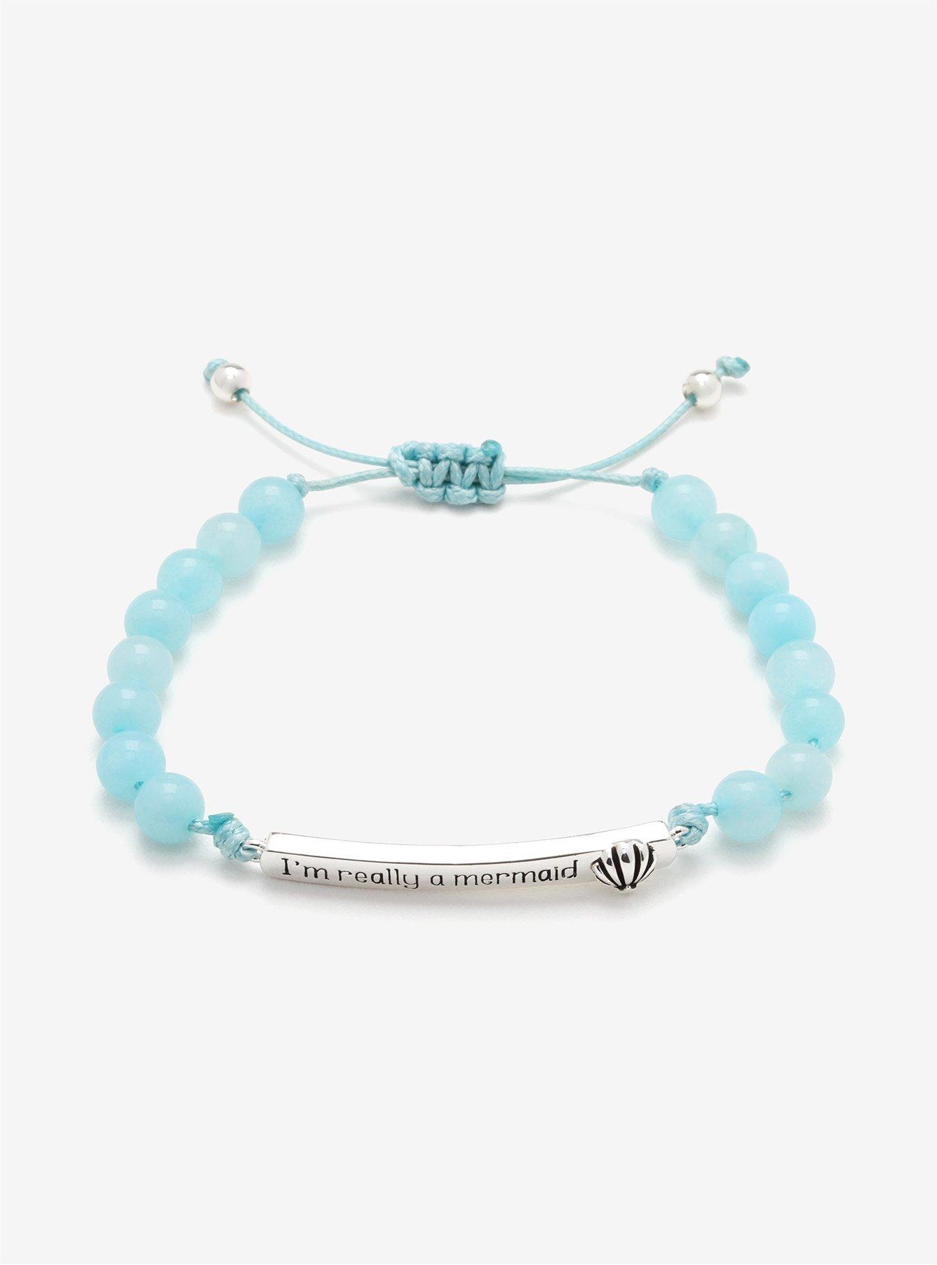 Disney The Little Mermaid Beaded ID Bracelet, , hi-res