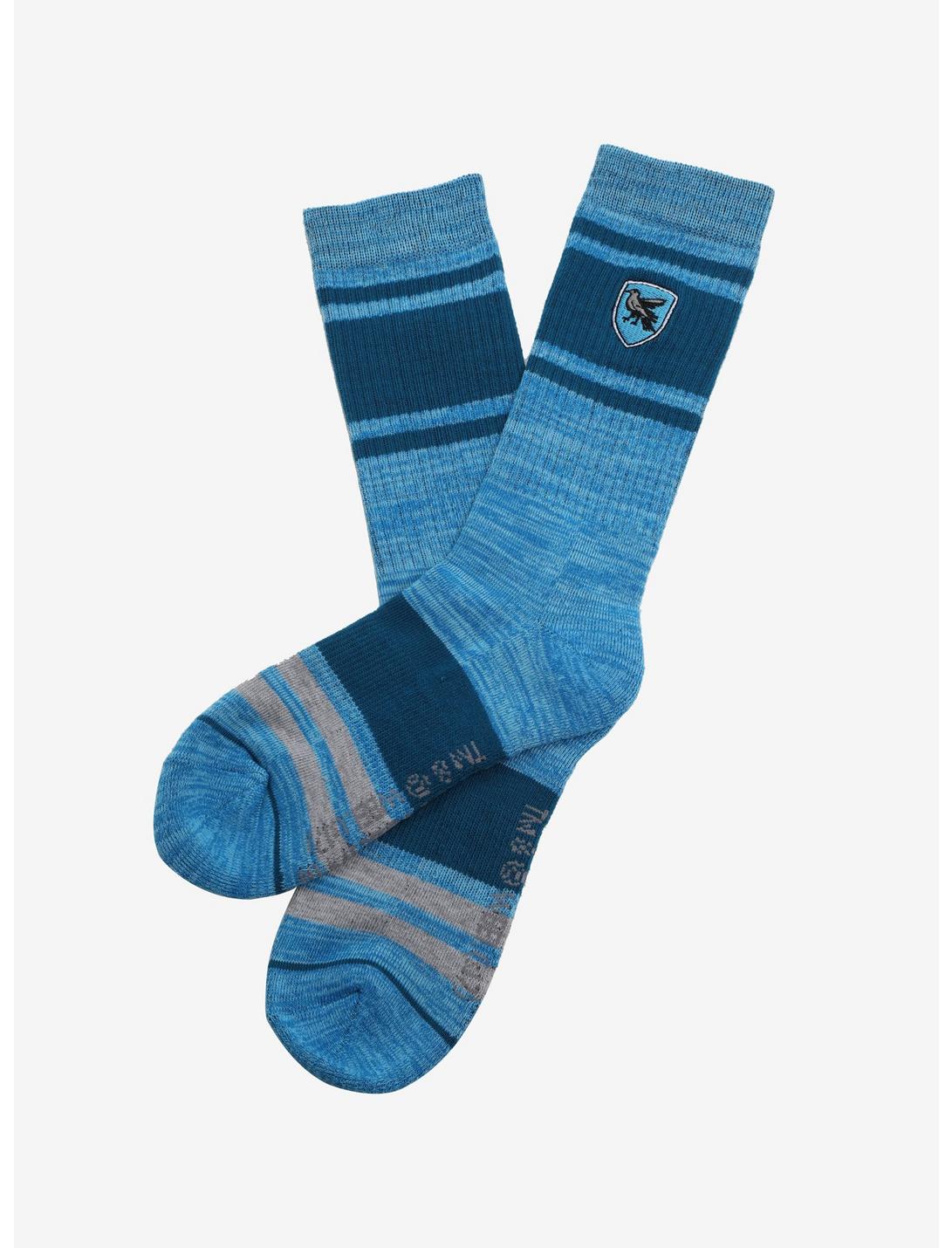 Harry Potter Ravenclaw Embroidered Crew Socks - BoxLunch Exclusive, , hi-res