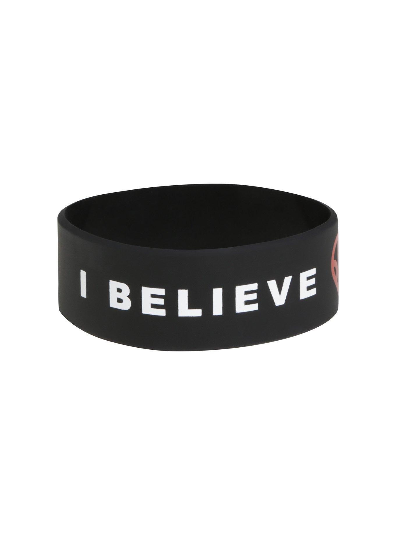 Twenty One Pilots I Believe In Josh Dun Rubber Bracelet, , hi-res