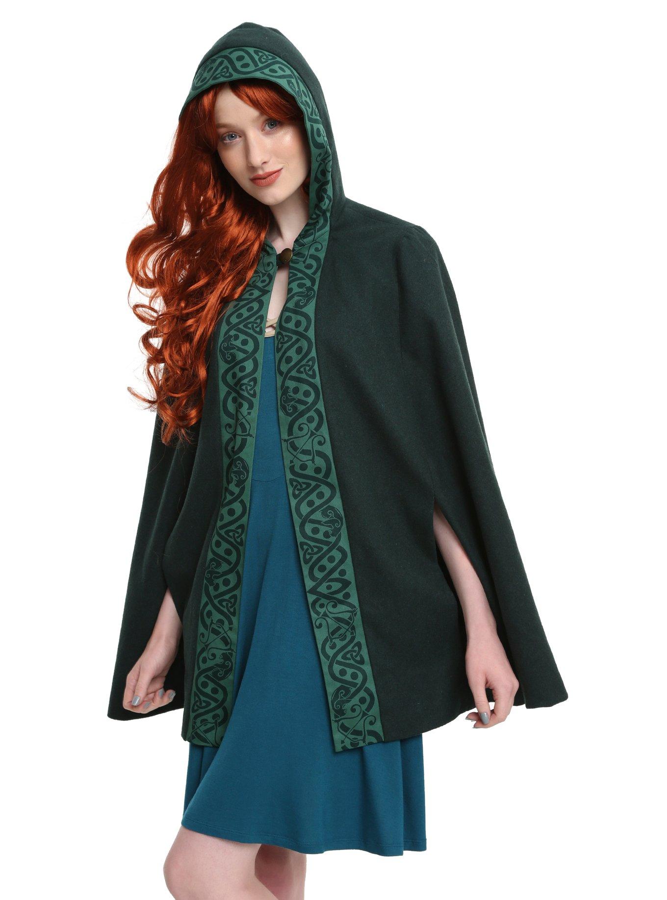 Disney Pixar Brave Merida Cosplay Cape, GREEN, hi-res