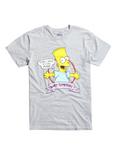 The Simpsons Bart Simpson Don't Have A Cow T-Shirt, GREY, hi-res