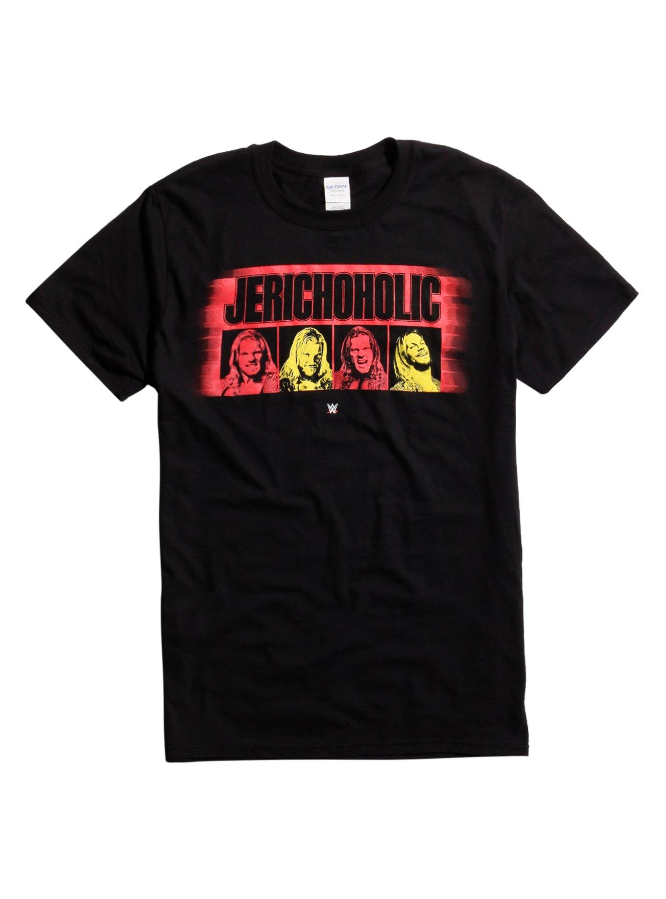 WWE Chris Jericho 12 Steps Jerichoholic T-Shirt, BLACK, hi-res