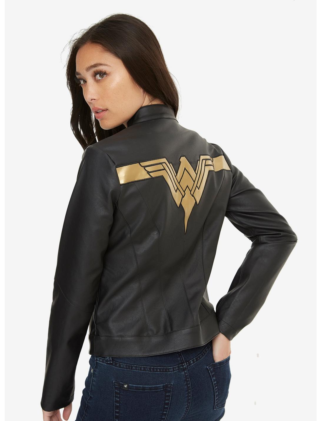 DC Comics Justice League Wonder Woman Faux Leather Jacket, MULTI, hi-res