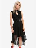 Tripp Grommet Keyhole Fit & Flare Dress, BLACK, hi-res