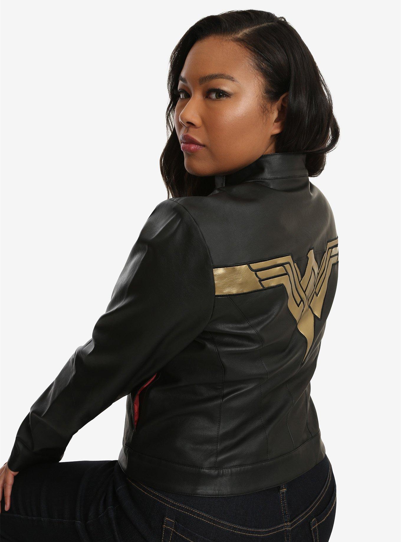 Wonder woman leather jacket clearance hot topic