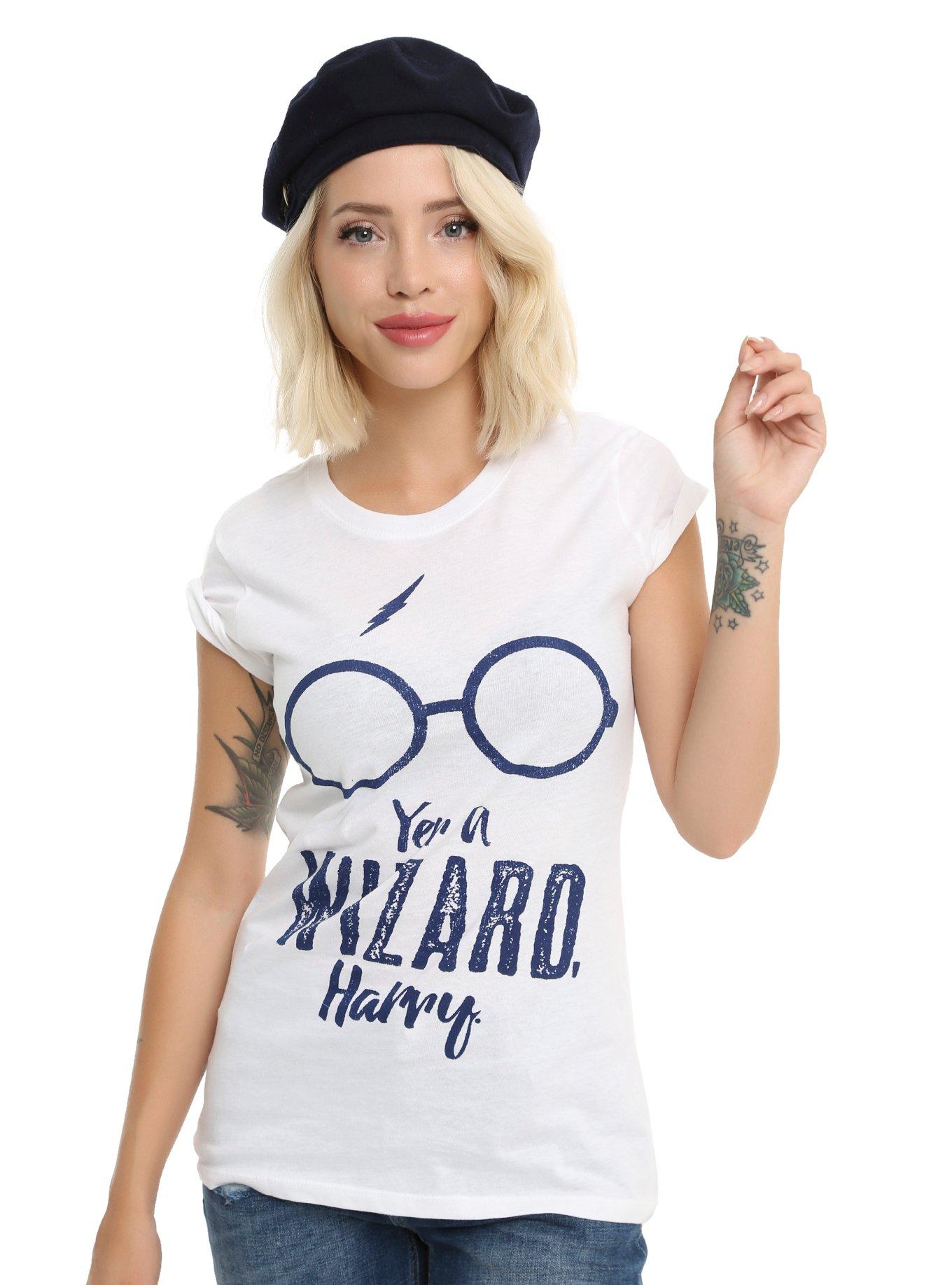 Harry Potter Yer A Wizard Girls T-Shirt, WHITE, hi-res