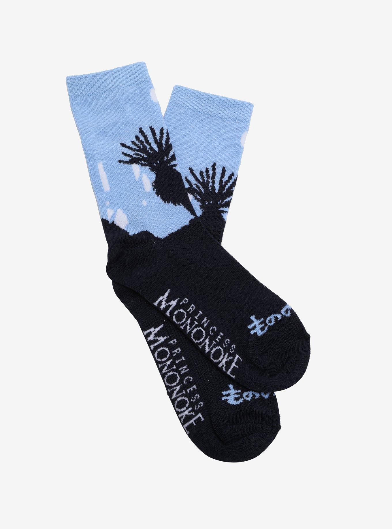 Studio Ghibli Princess Mononoke Shishigami Crew Socks, , hi-res