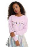 Pink 90's Girl Retro Girls Sweatshirt, PINK, hi-res