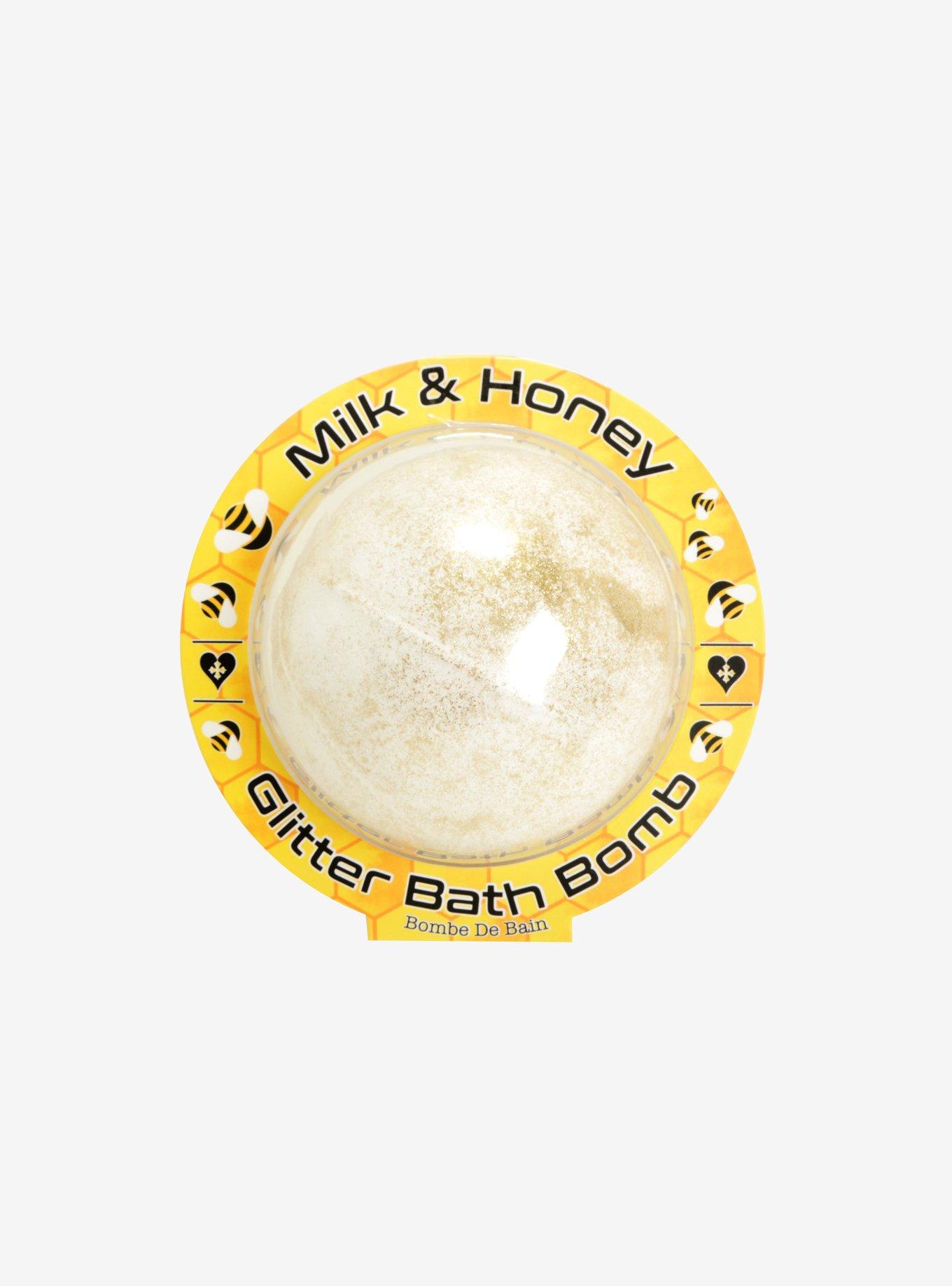 Blackheart Milk & Honey Glitter Bath Bomb, , hi-res