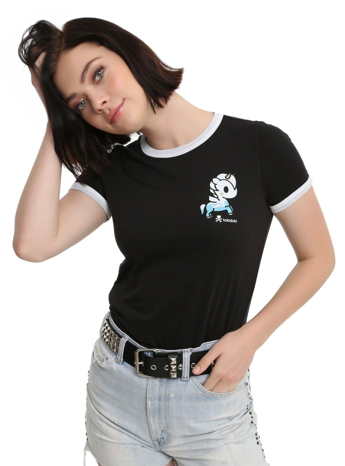 Tokidoki Love Ramen Girls Ringer T-Shirt, BLACK, hi-res