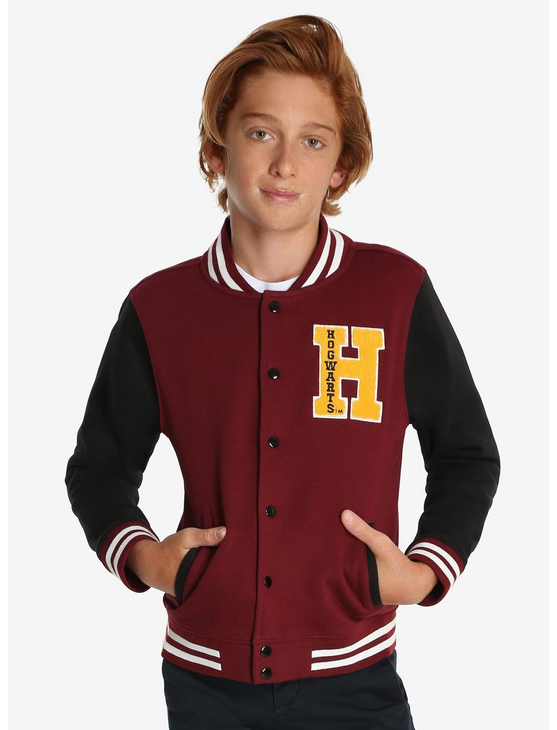 Harry Potter Hogwarts Varsity Youth Jacket, BURGUNDY, hi-res