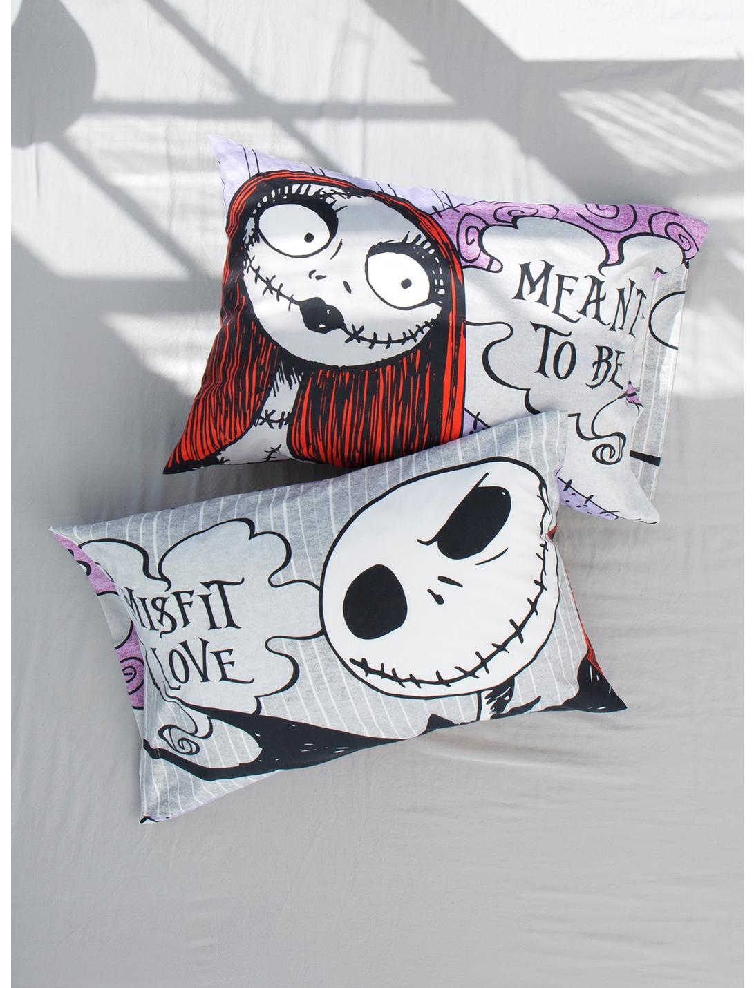 The Nightmare Before Christmas Jack & Sally Misfit Love Pillowcase Set, , hi-res