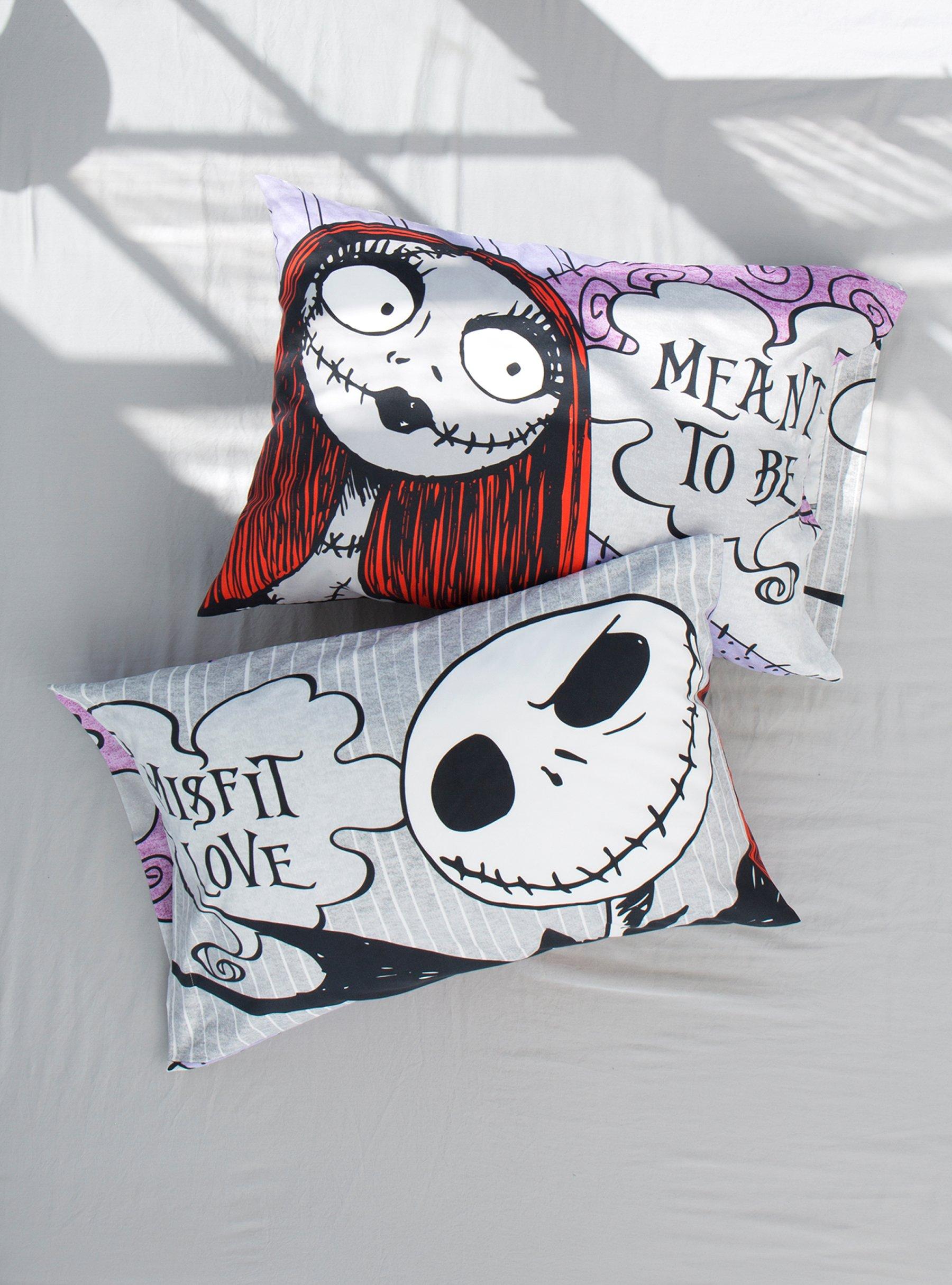 The Nightmare Before Christmas Jack & Sally Misfit Love Pillowcase Set, , hi-res