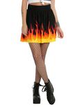 Flame Skirt, BLACK, hi-res