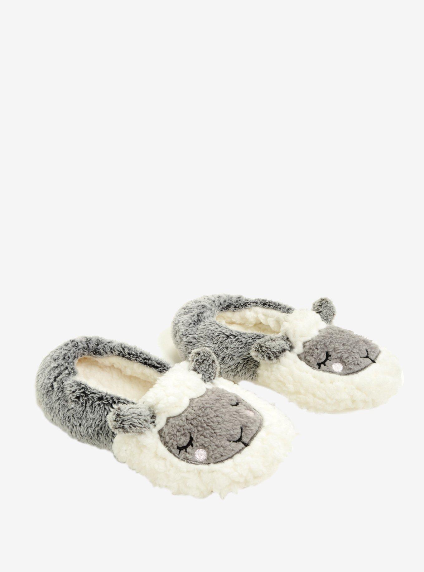 Sheep Cozy Slippers, WHITE, hi-res
