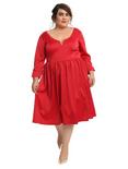 Outlander Red Party Dress Plus Size, MULTI, hi-res