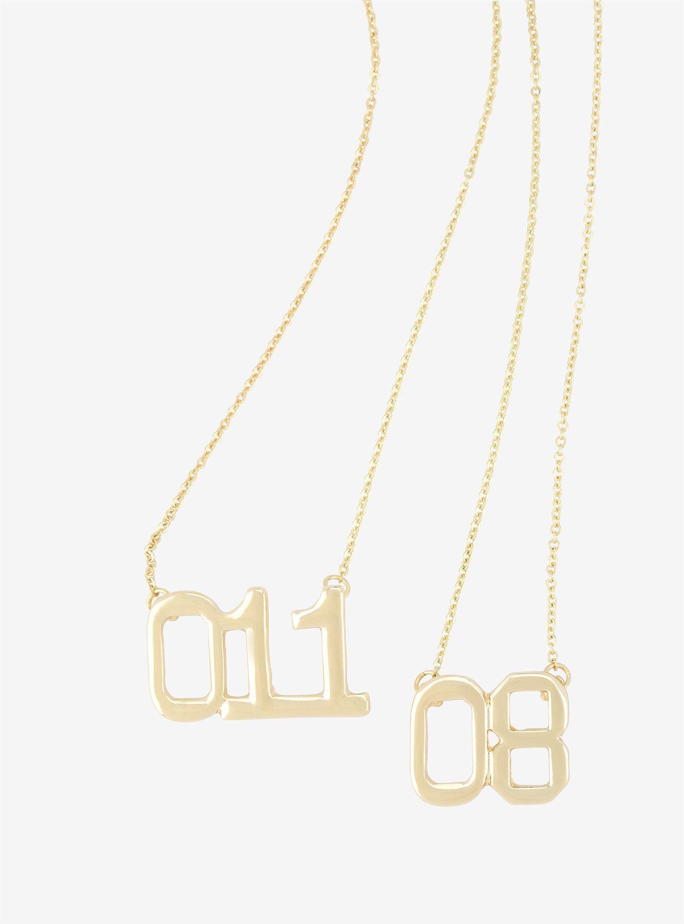 Stranger Things 08 & 011 Best Friend Necklace Set, , hi-res