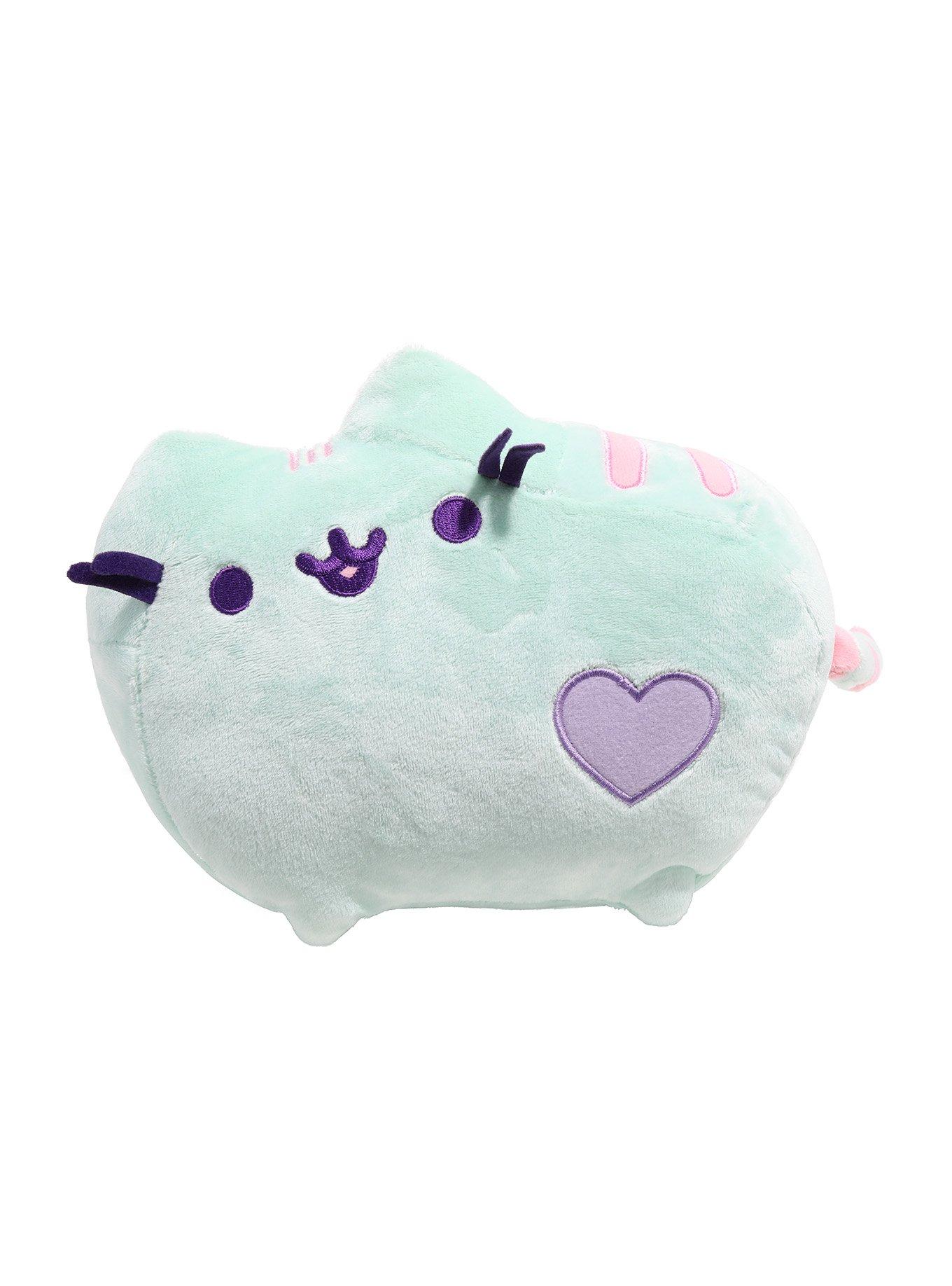 Pusheen Pastel Green Heart Plush, , hi-res