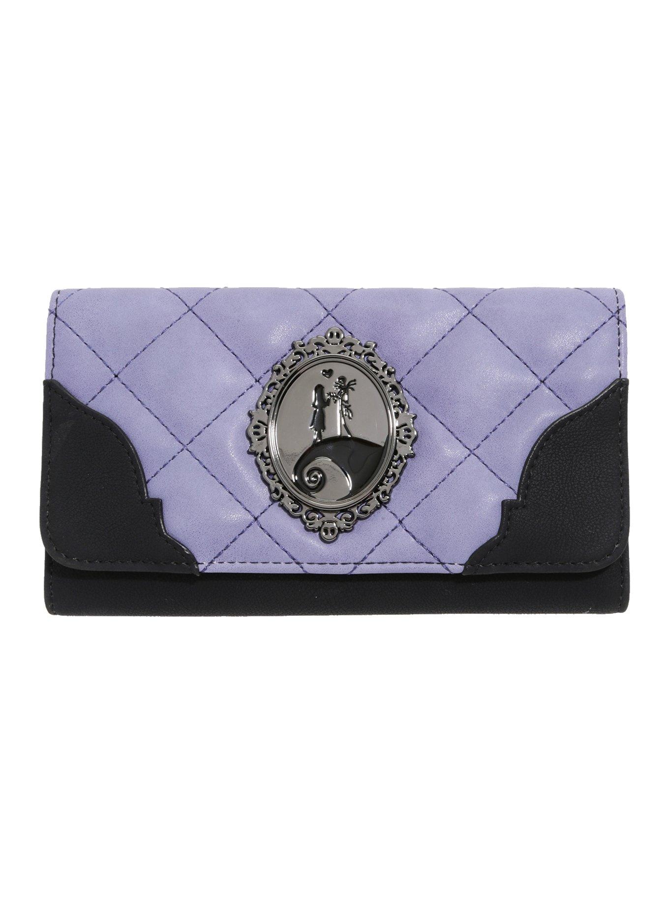 The Nightmare Before Christmas Purple & Black Wallet, , hi-res