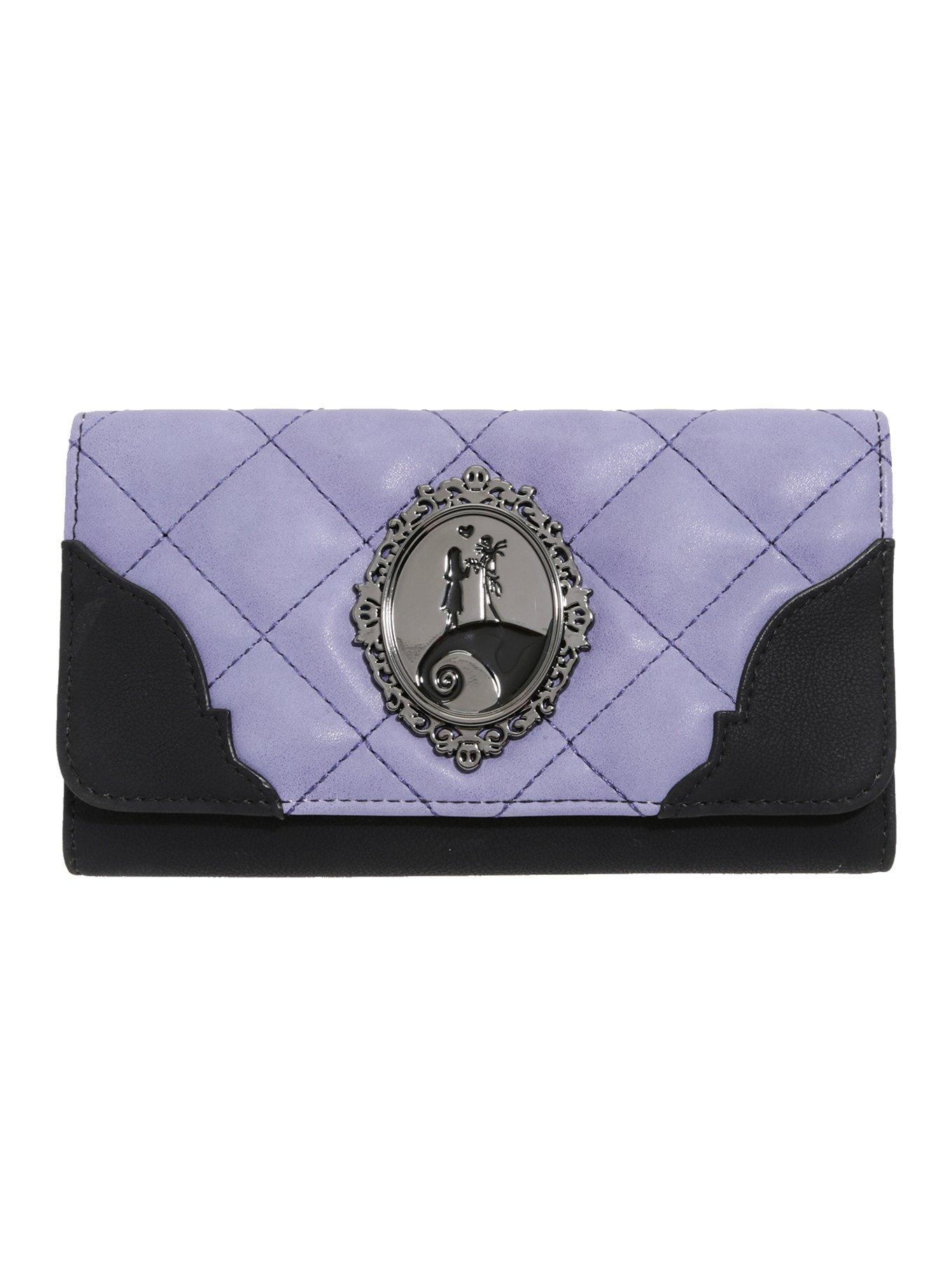 The Nightmare Before Christmas Purple & Black Wallet, , hi-res