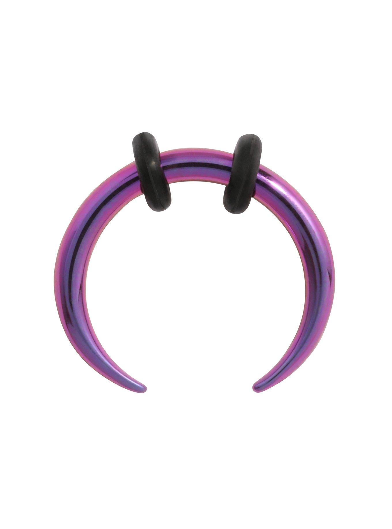 Steel Purple Septum Pincher, PURPLE, hi-res