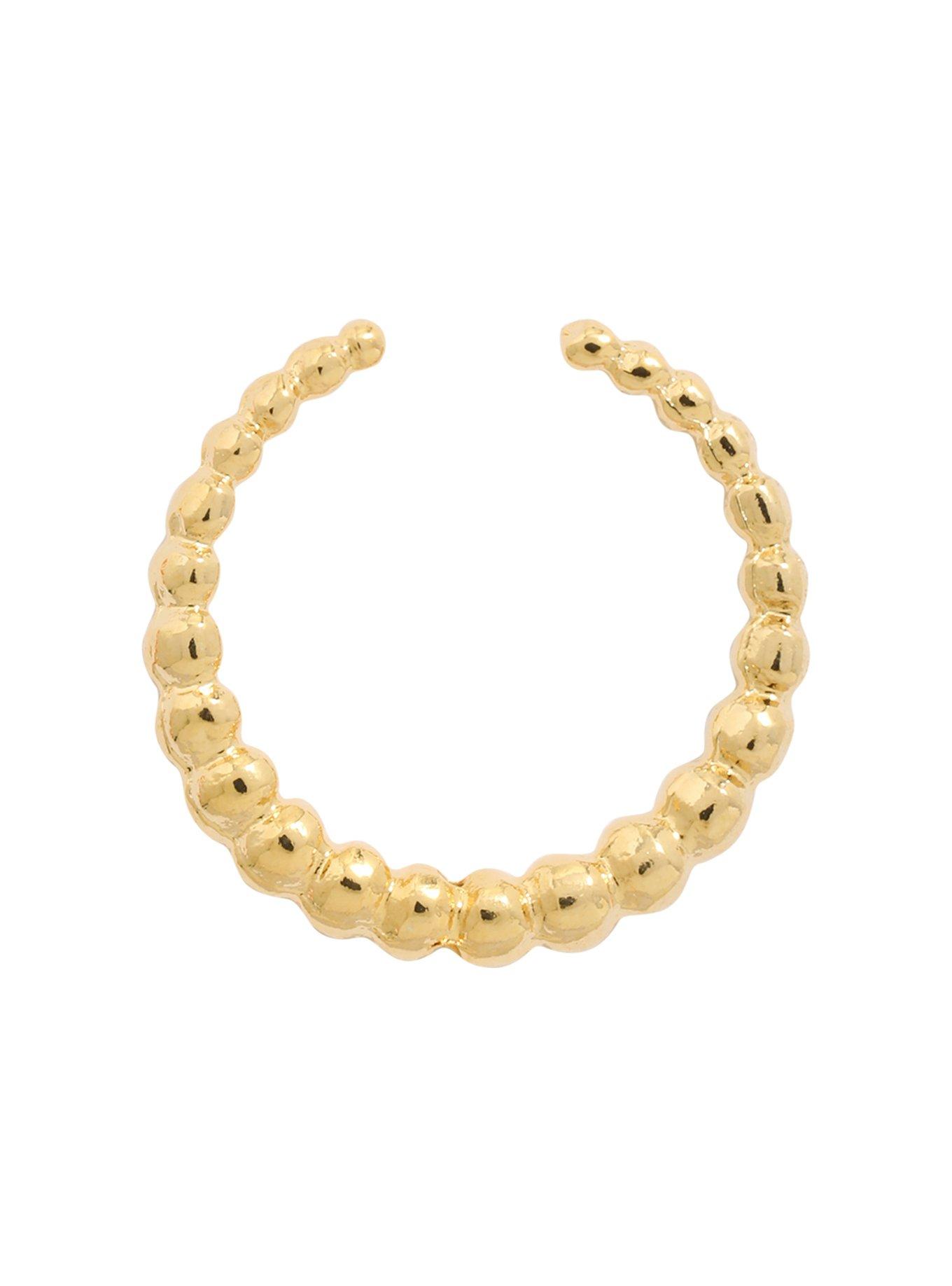 Gold Multi Ball Septum Pincher, GOLD, hi-res