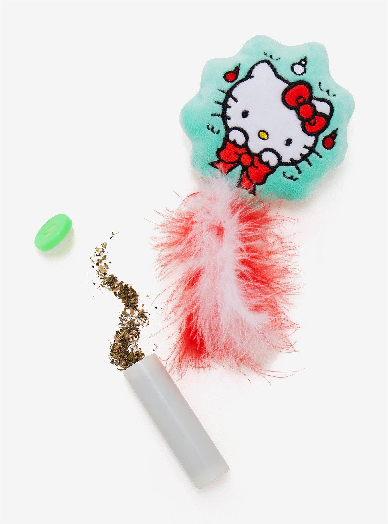 Hello Kitty Feather Wreath Cat Toy, , hi-res