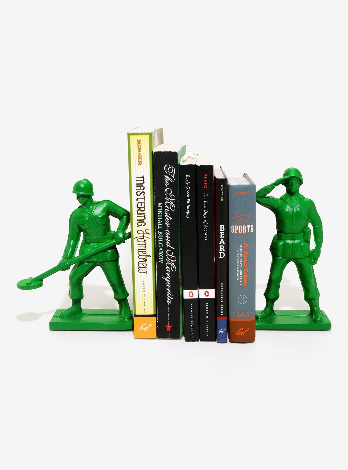 Toy store soldier bookends