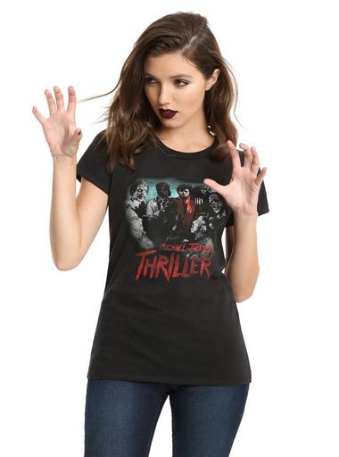 Michael Jackson THRILLER Tシャツ Amazon.com: Michael Jackson mens 'Thriller' T-Shirt, Black