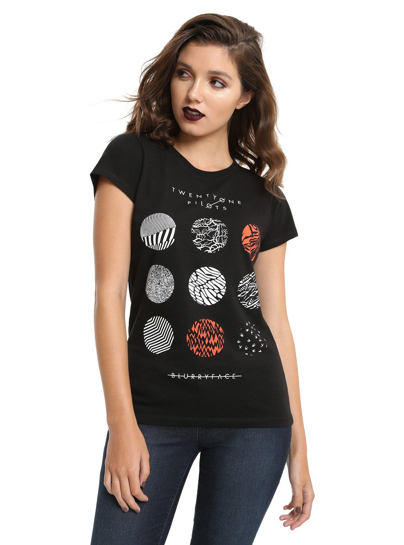Twenty One Pilots Blurryface Girls T-Shirt, BLACK, hi-res