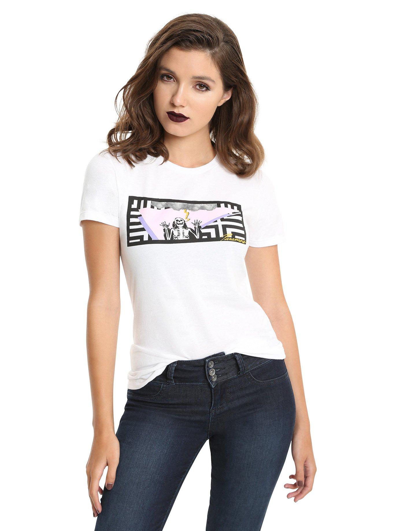 Paramore Hard Times Girls T-Shirt, WHITE, hi-res