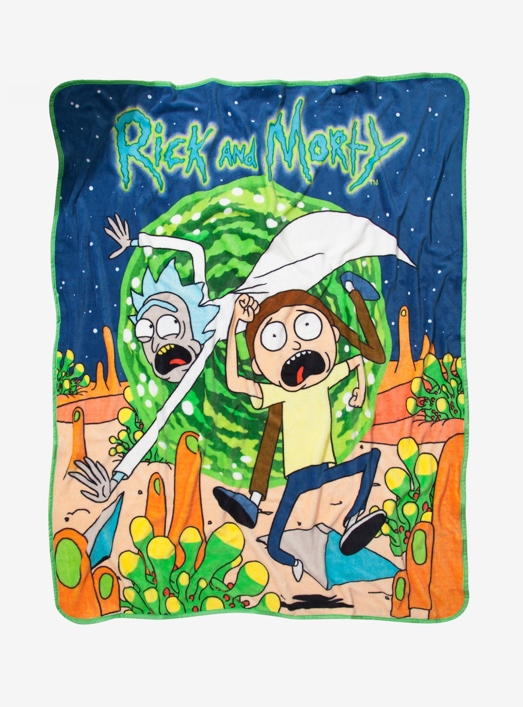 Rick and morty fleece hot sale