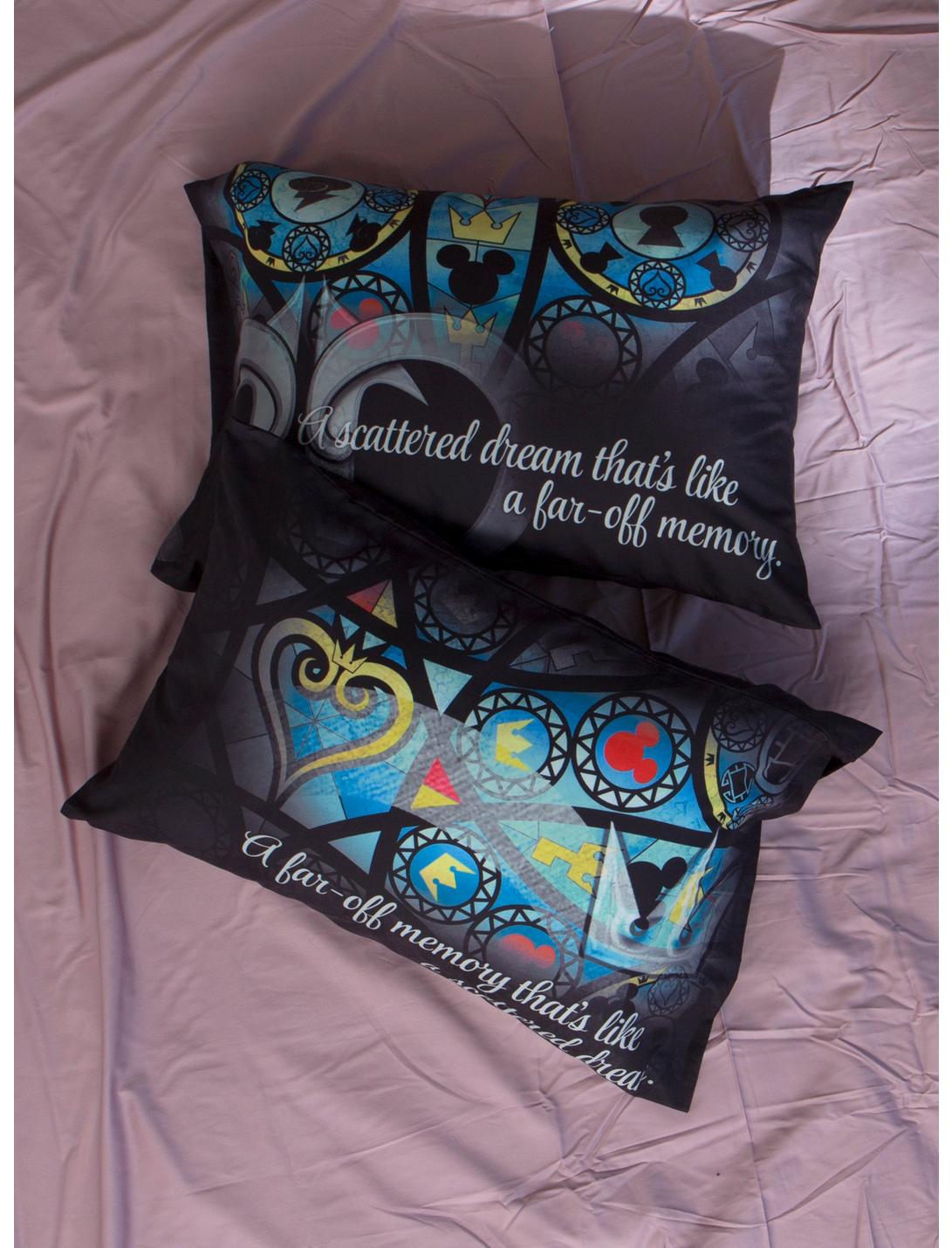 Disney Kingdom Hearts Stained Glass Pillowcase Set, , hi-res
