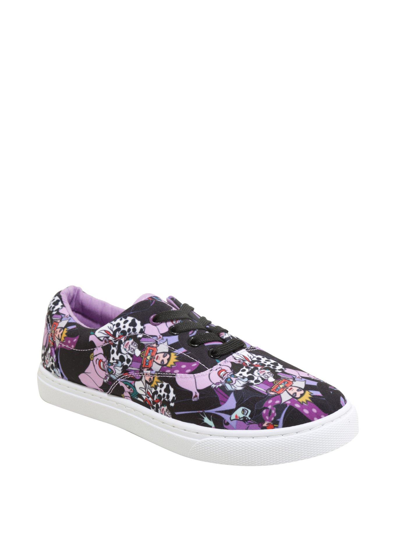 Disney Villains Lace-Up Sneakers, BLACK, hi-res