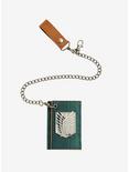 Attack On Titan Metal Wings Of Freedom Tri-Fold Chain Wallet, , hi-res