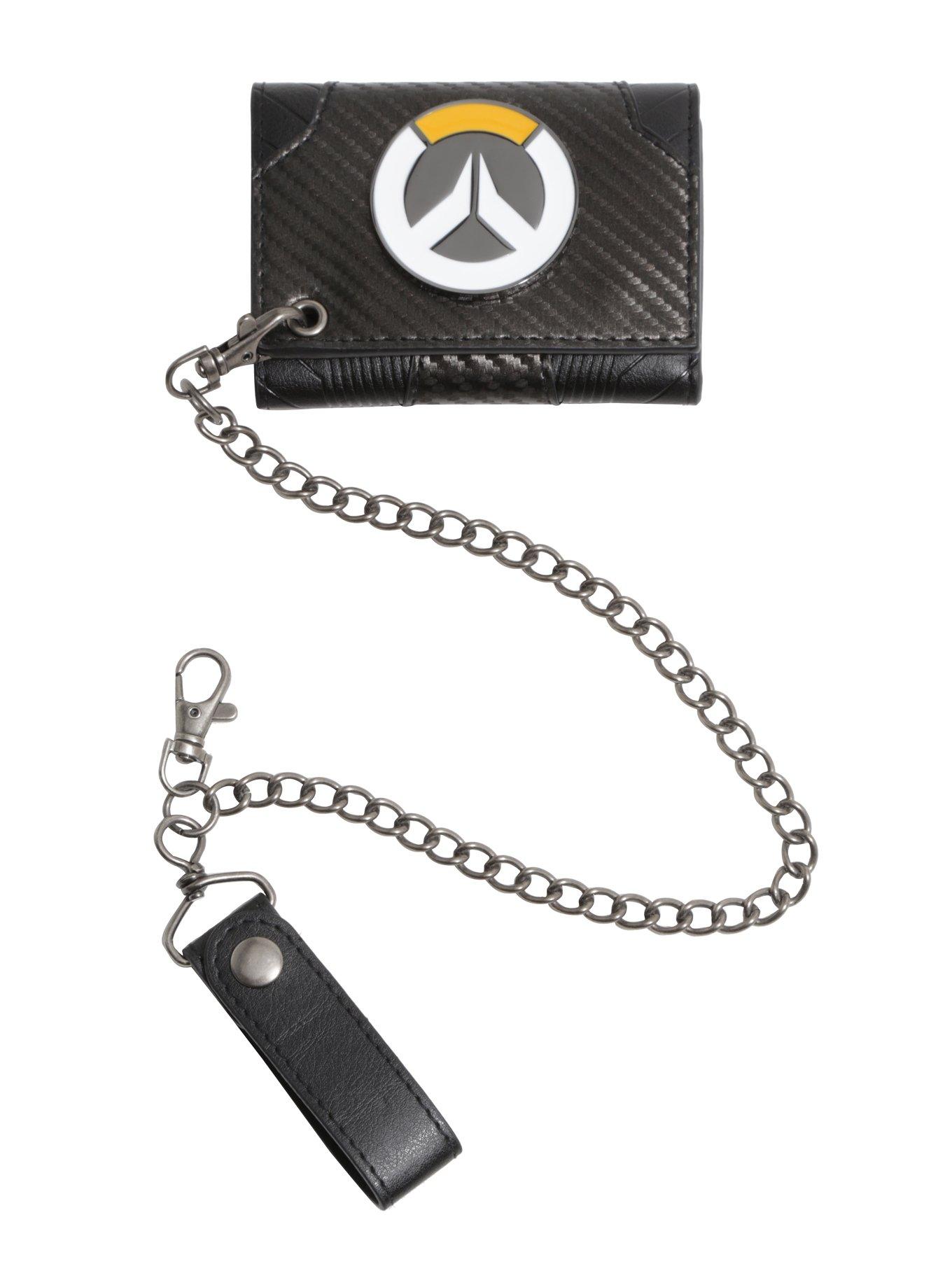 Overwatch Logo Tri-Fold Chain Wallet, , hi-res