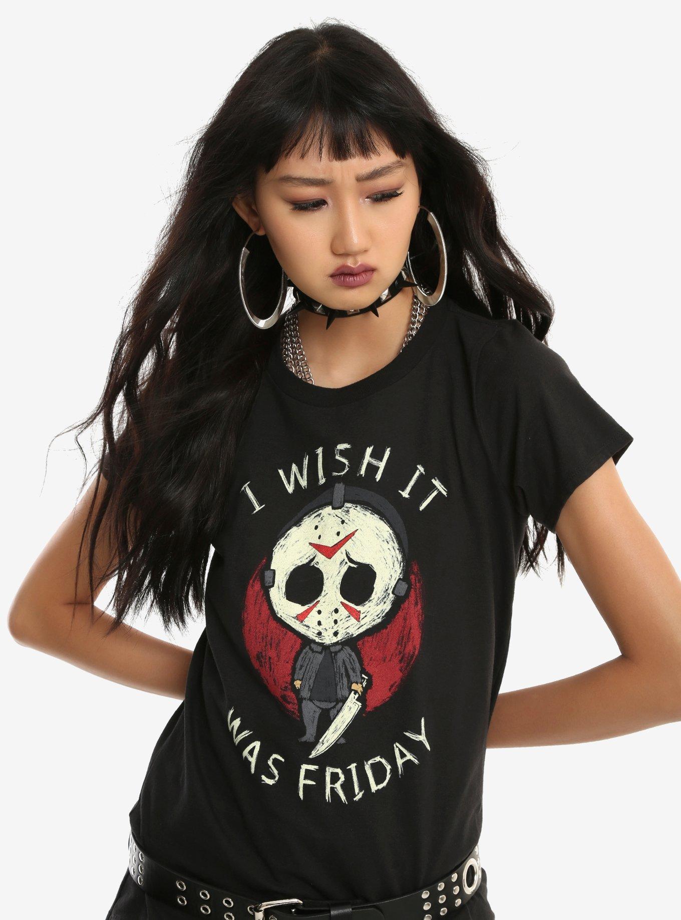 Friday The 13th TGIF Girls T-Shirt, BLACK, hi-res