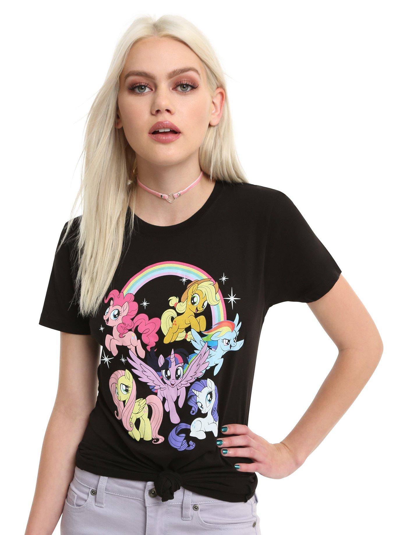 My Little Pony Mane Six Girls T-Shirt, BLACK, hi-res