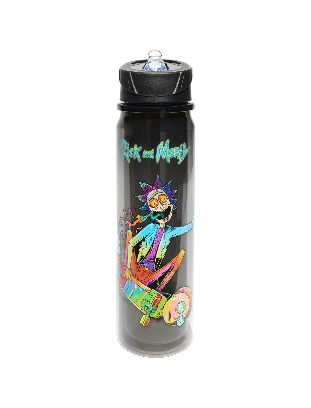 Rick And Morty Skateboard Water Bottle, , hi-res