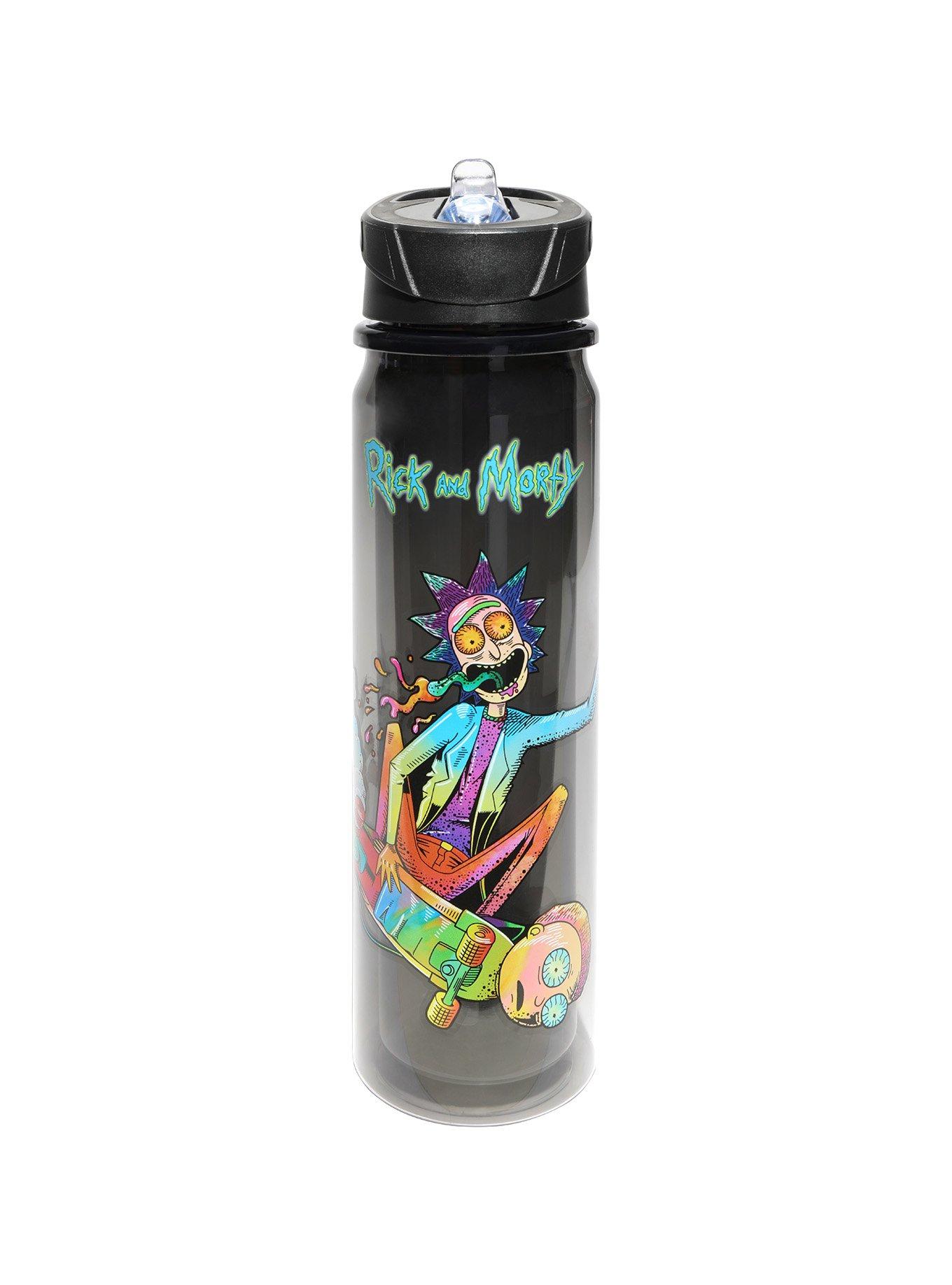 Rick And Morty Skateboard Water Bottle, , hi-res